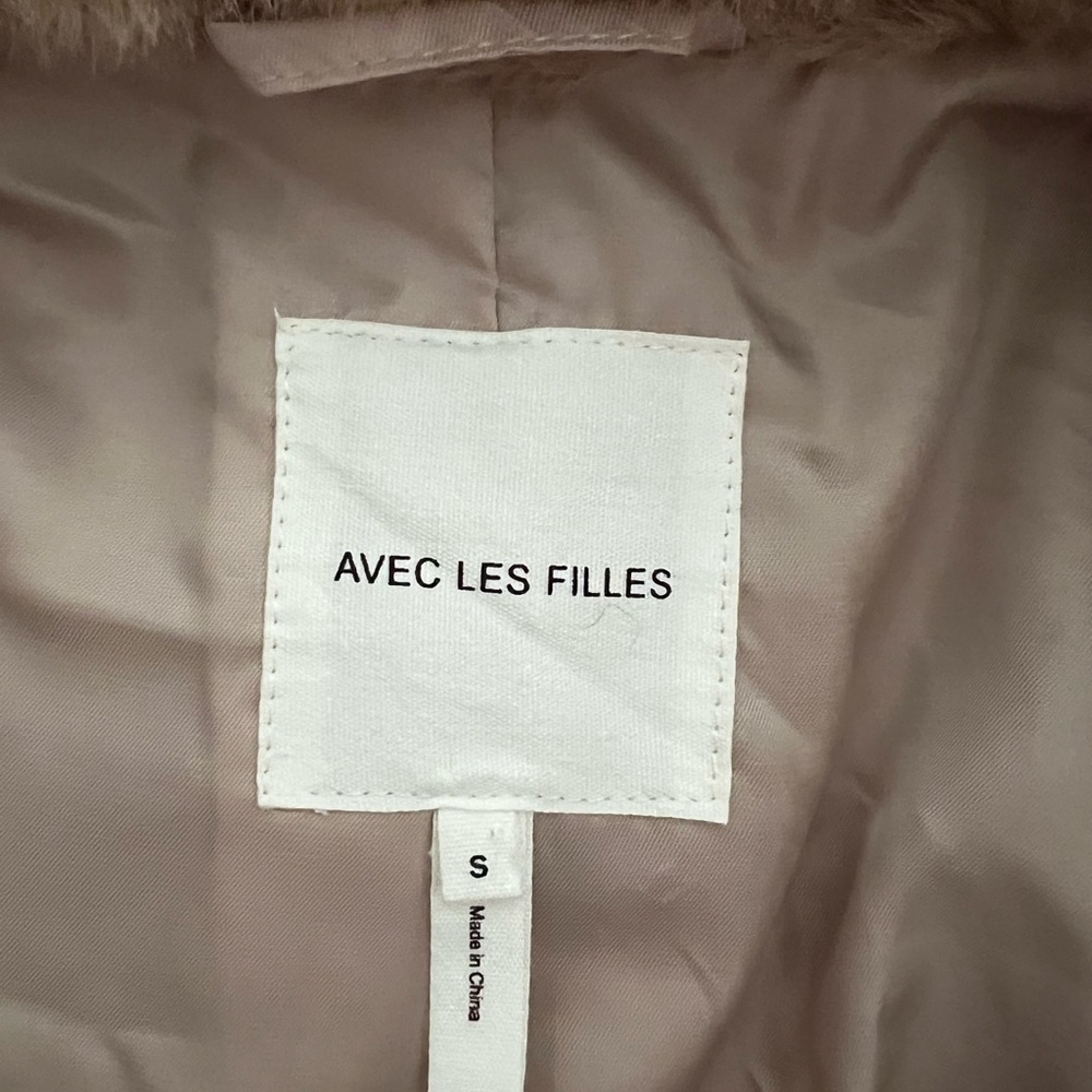 Avec Les Filles Women's Cream Teddy Jacket - Picture 2 of 3